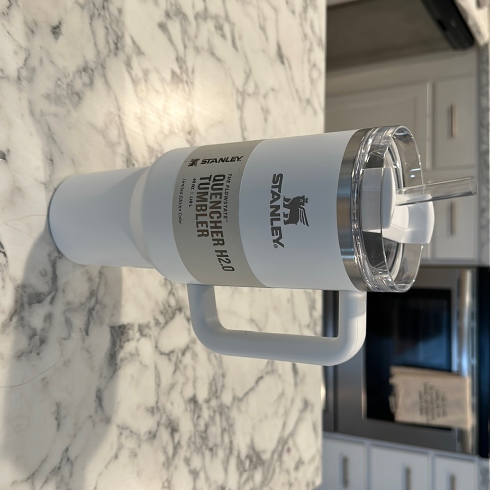 White 40oz Stanley - limited target edition
